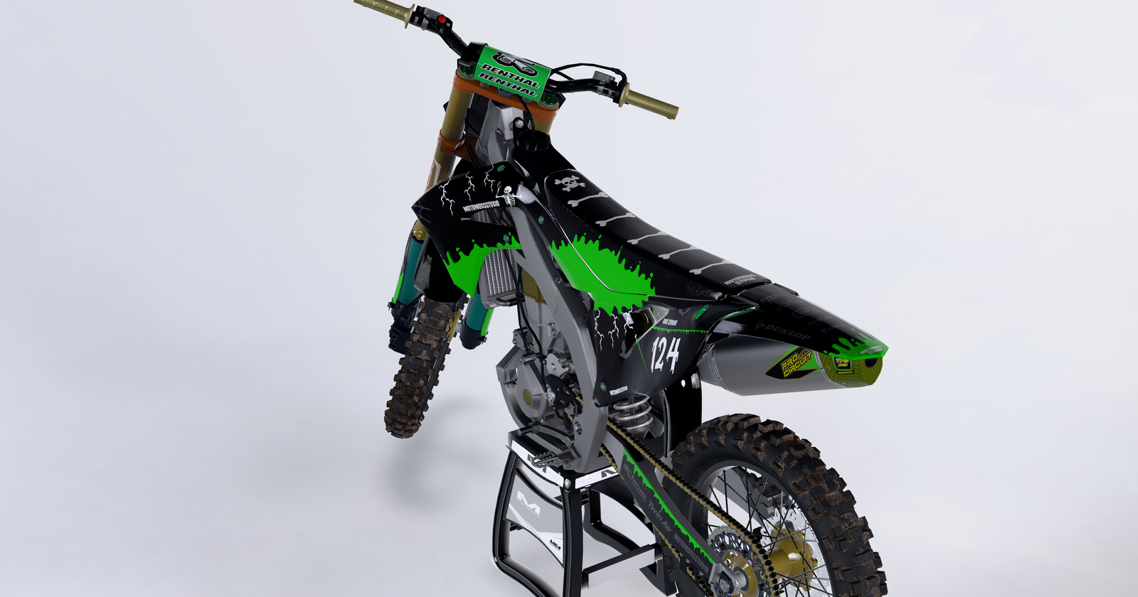 MotoModsStudio Kawasaki Toxic Slime Halloween gallery image